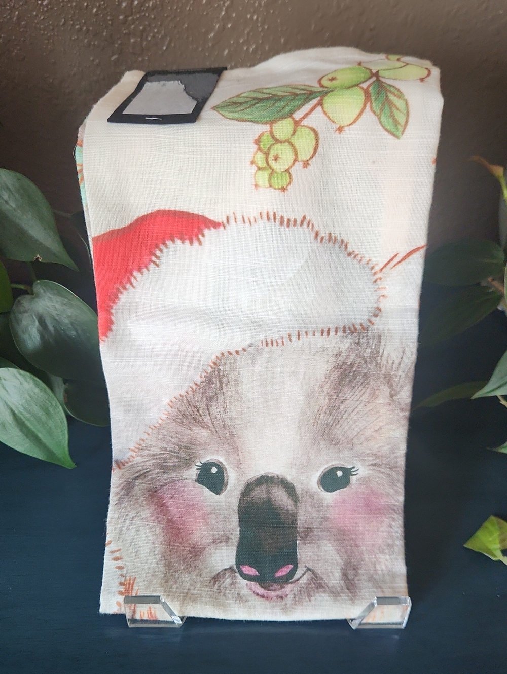 Christmas Koala Decorative Kitchen Towel From Australia, Cotton